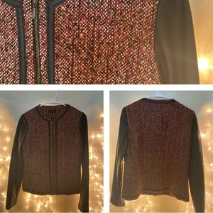 Knitted Leather Jacket